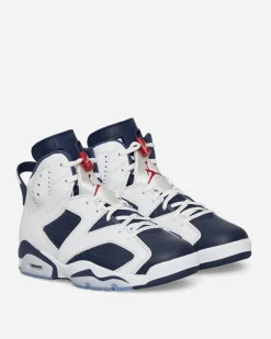 Nike Jordan Sneakers·High|Kids^Air Jordan 6 Retro (GS) Sneakers White / Midnight Navy
