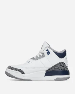 Nike Jordan Sneakers·Low|Kids^Air Jordan 3 Retro (PS) Sneakers White / Midnight Navy