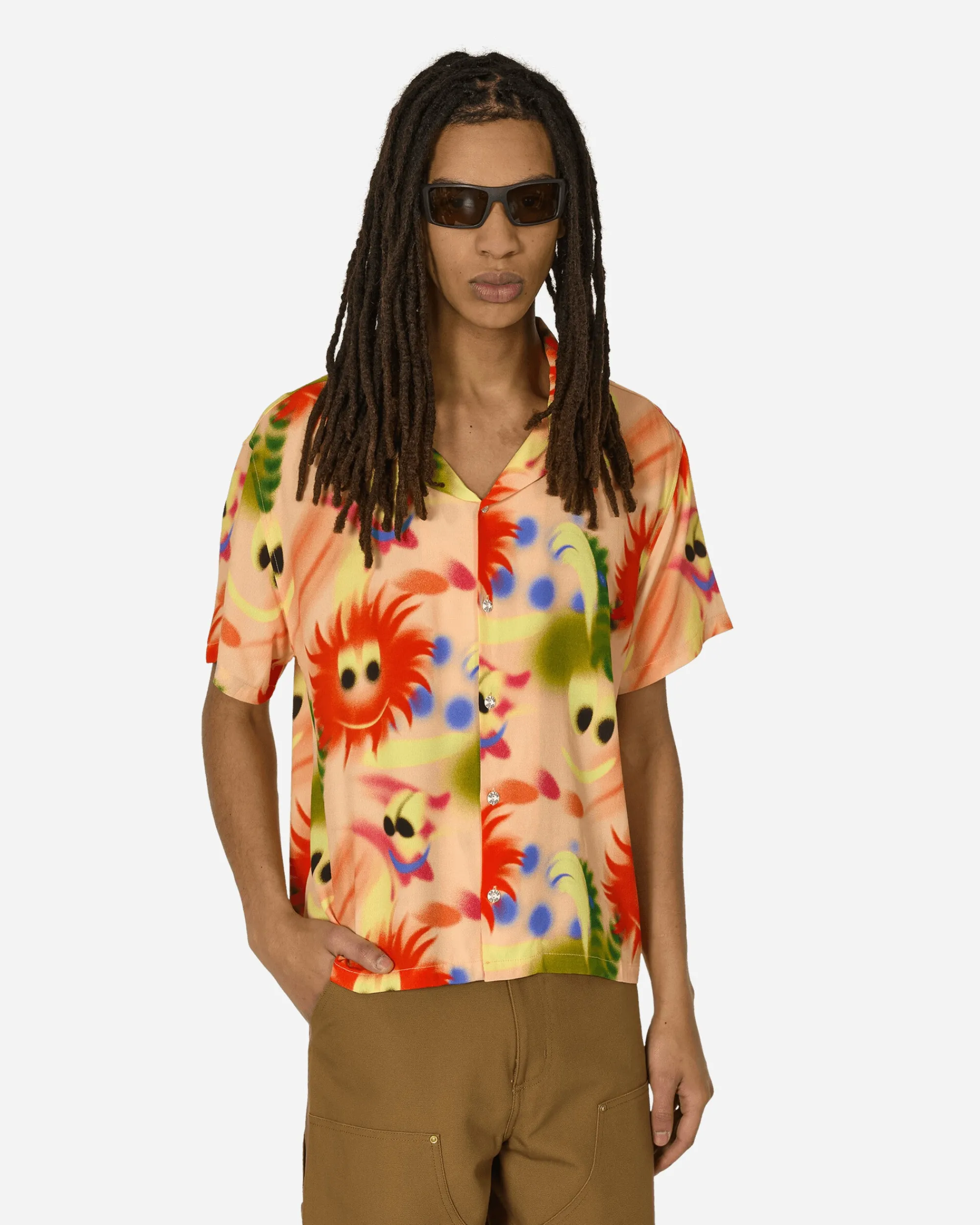 Brain Dead Shirts^Alexis Button Up Shirt Pink / Multicolor