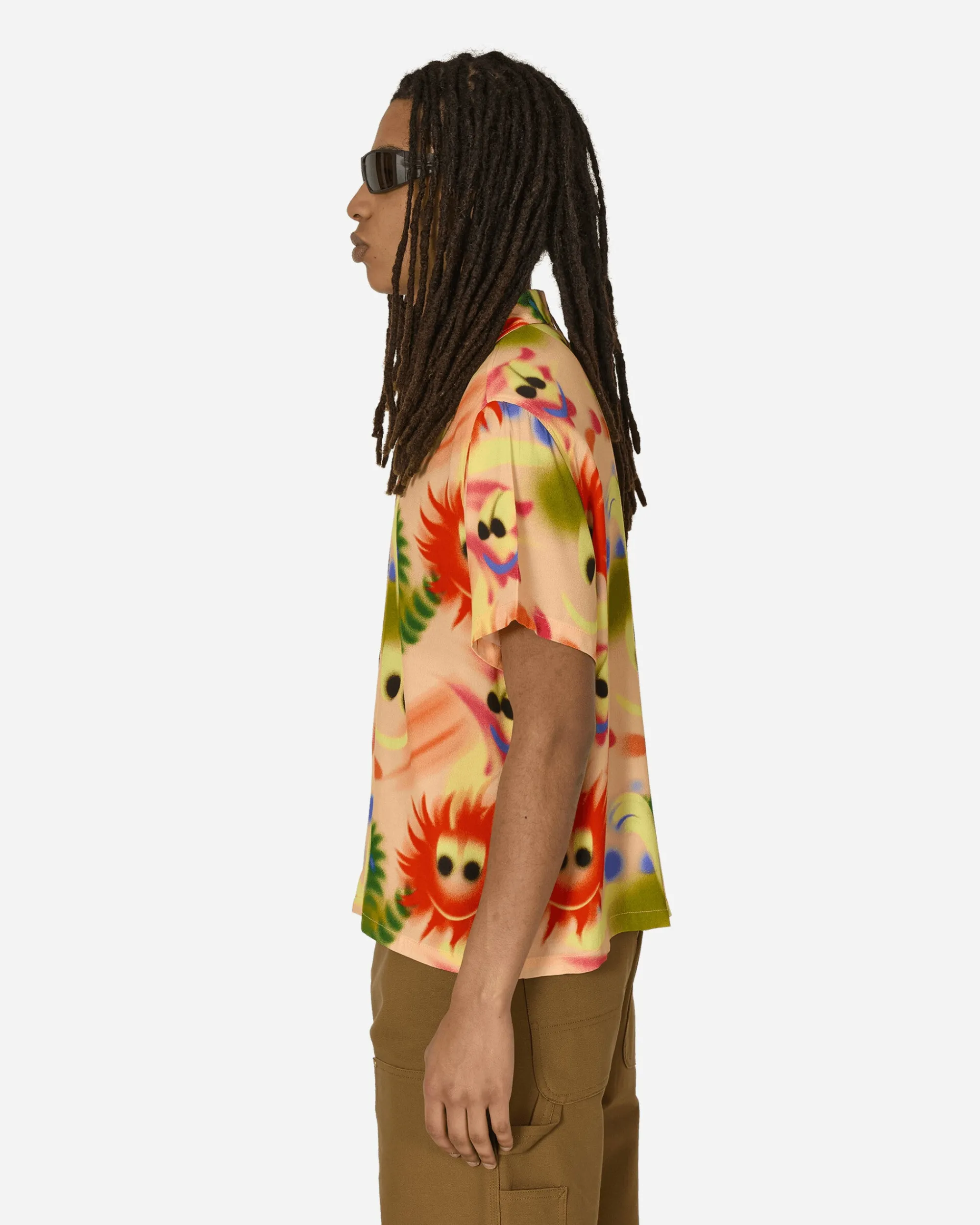 Brain Dead Shirts^Alexis Button Up Shirt Pink / Multicolor