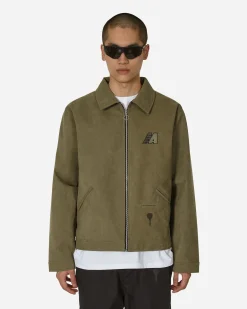 Automobili Amos Coats And Jackets^Ally Alcantara Jacket Army Green