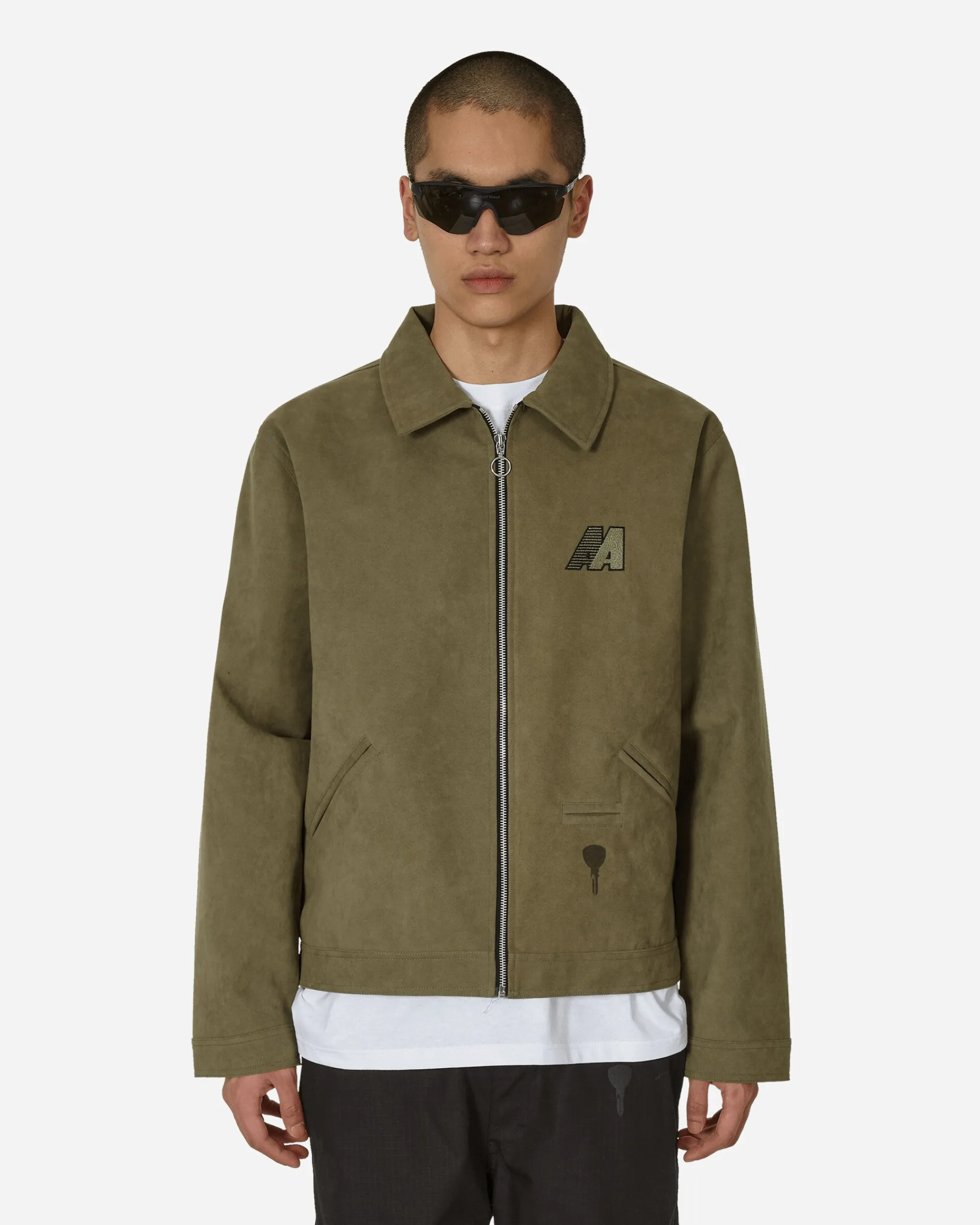 Automobili Amos Coats And Jackets^Ally Alcantara Jacket Army Green