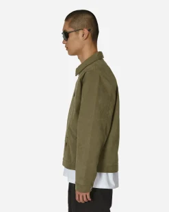 Automobili Amos Coats And Jackets^Ally Alcantara Jacket Army Green