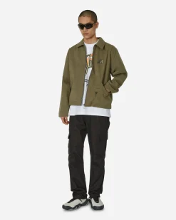Automobili Amos Coats And Jackets^Ally Alcantara Jacket Army Green