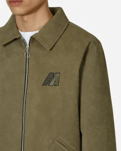 Automobili Amos Coats And Jackets^Ally Alcantara Jacket Army Green