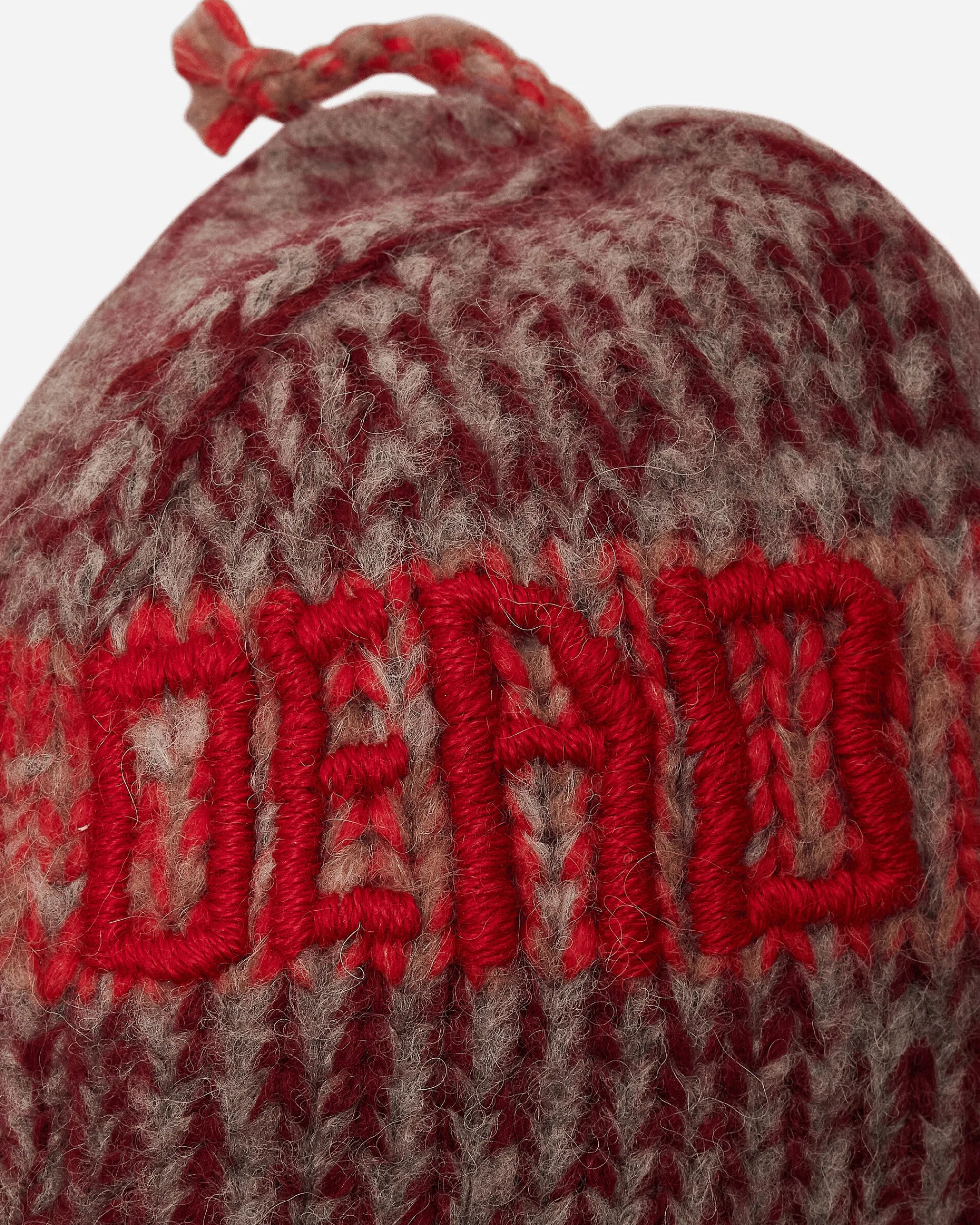Brain Dead Hats|Hats^Alpaca Knit Ear Flap Beanie Red
