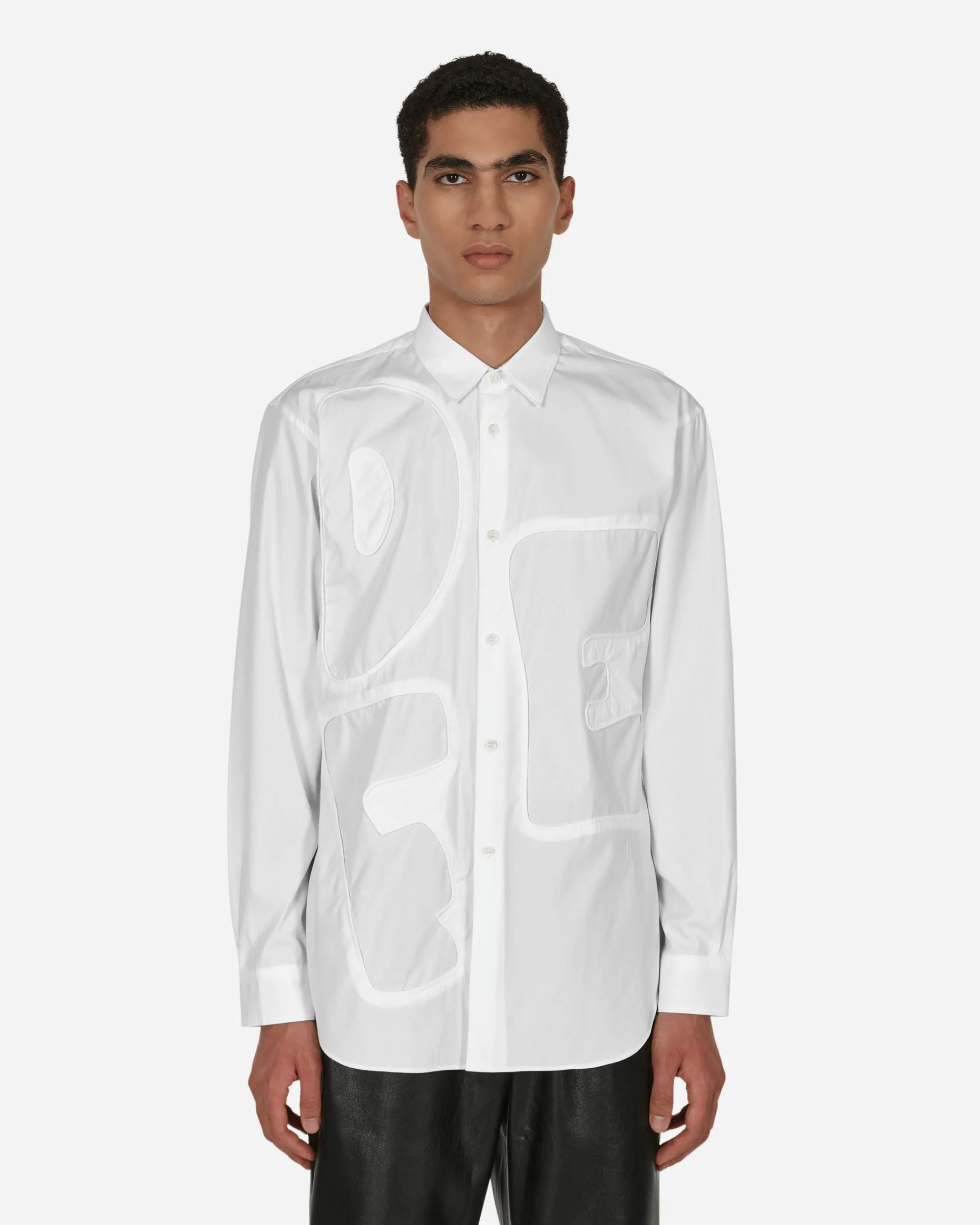 Comme Des Garçons Shirt Shirts^Alphabet Shirt White
