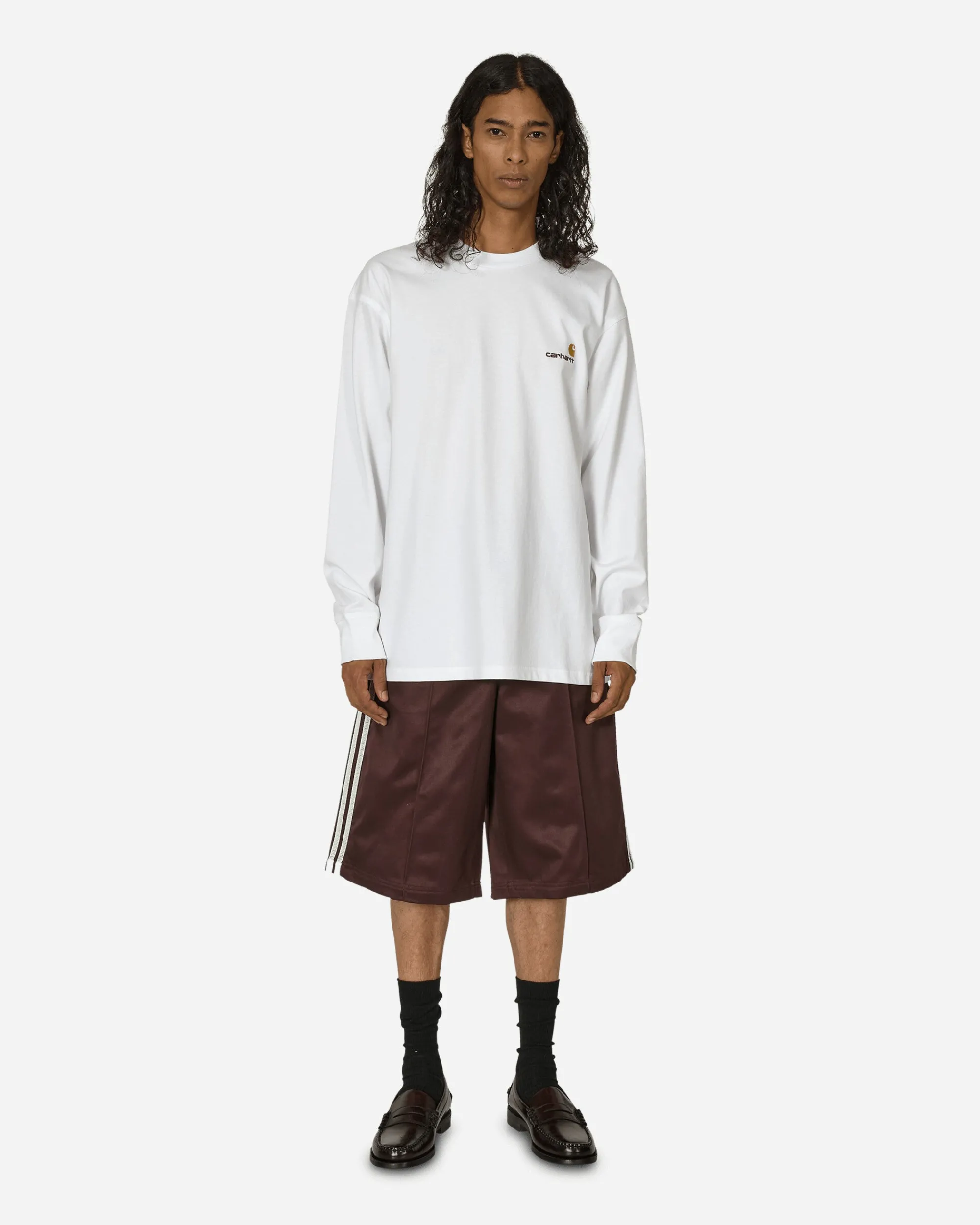 Carhartt WIP T-Shirts^American Script Longsleeve T-Shirt White