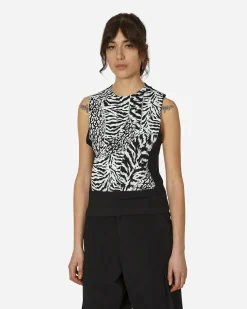 Aries T-Shirts^Animal Screen Vest Black