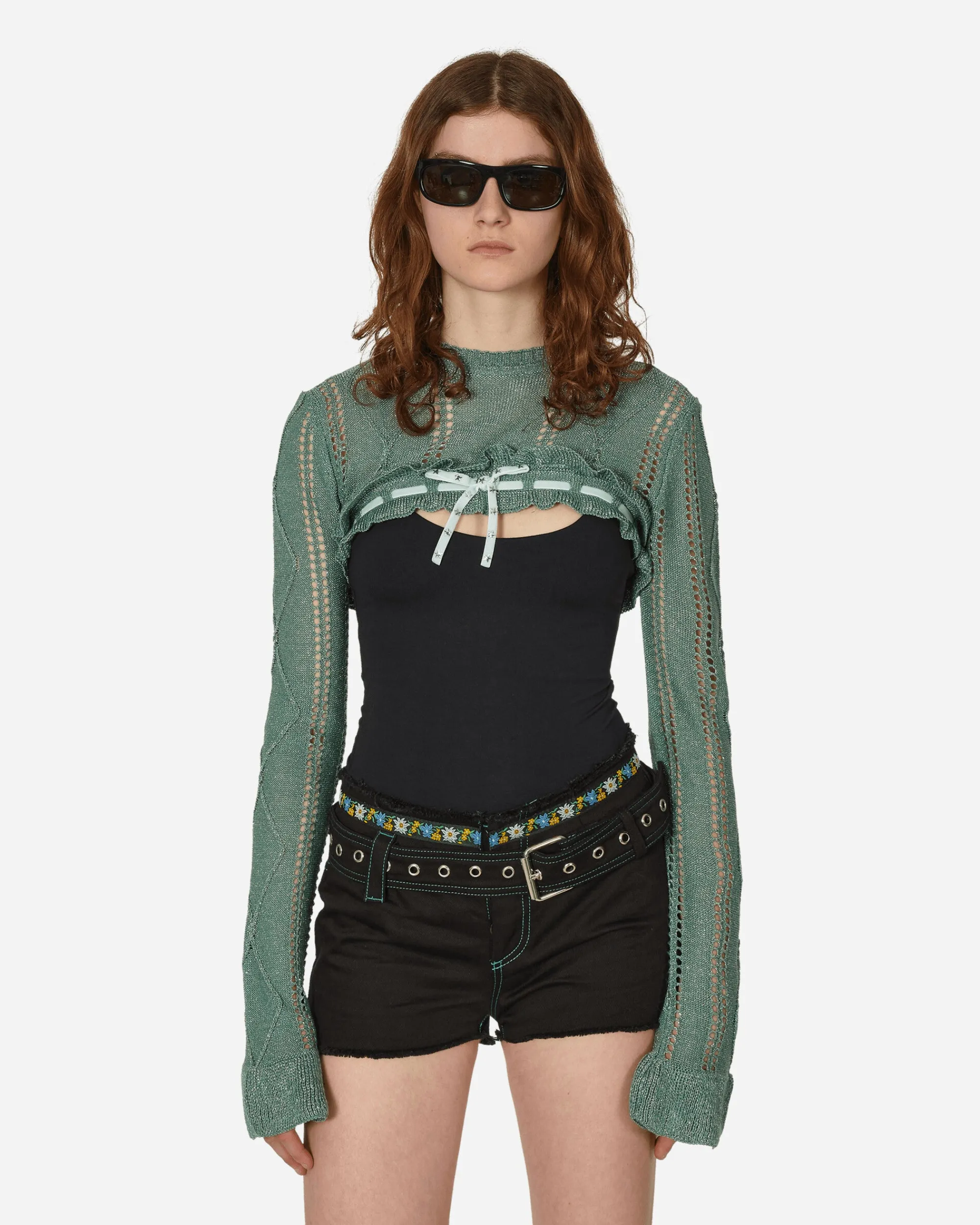 Cormio Knitwears^Annalisa Bolero Knit Green