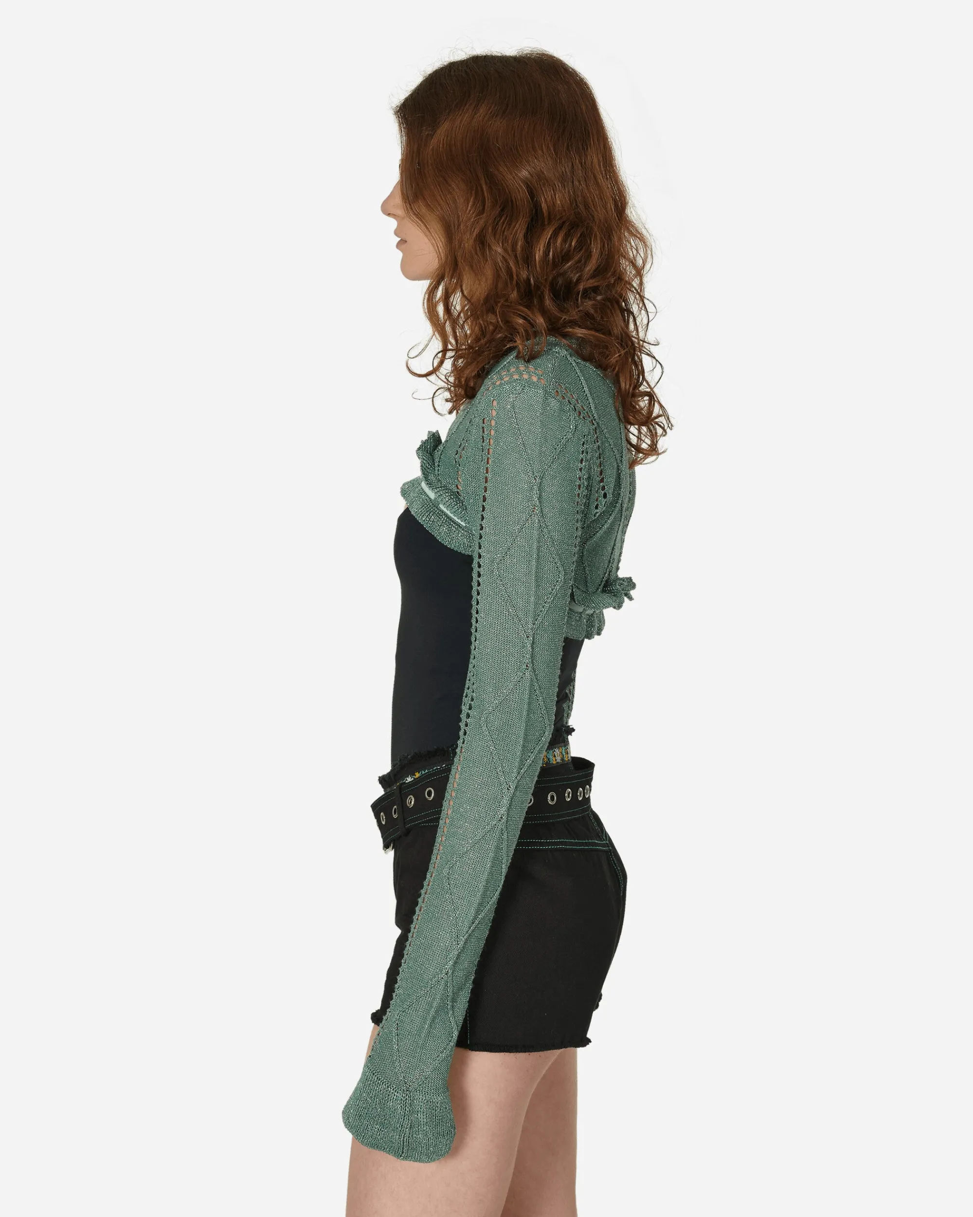 Cormio Knitwears^Annalisa Bolero Knit Green