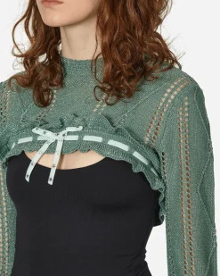 Cormio Knitwears^Annalisa Bolero Knit Green