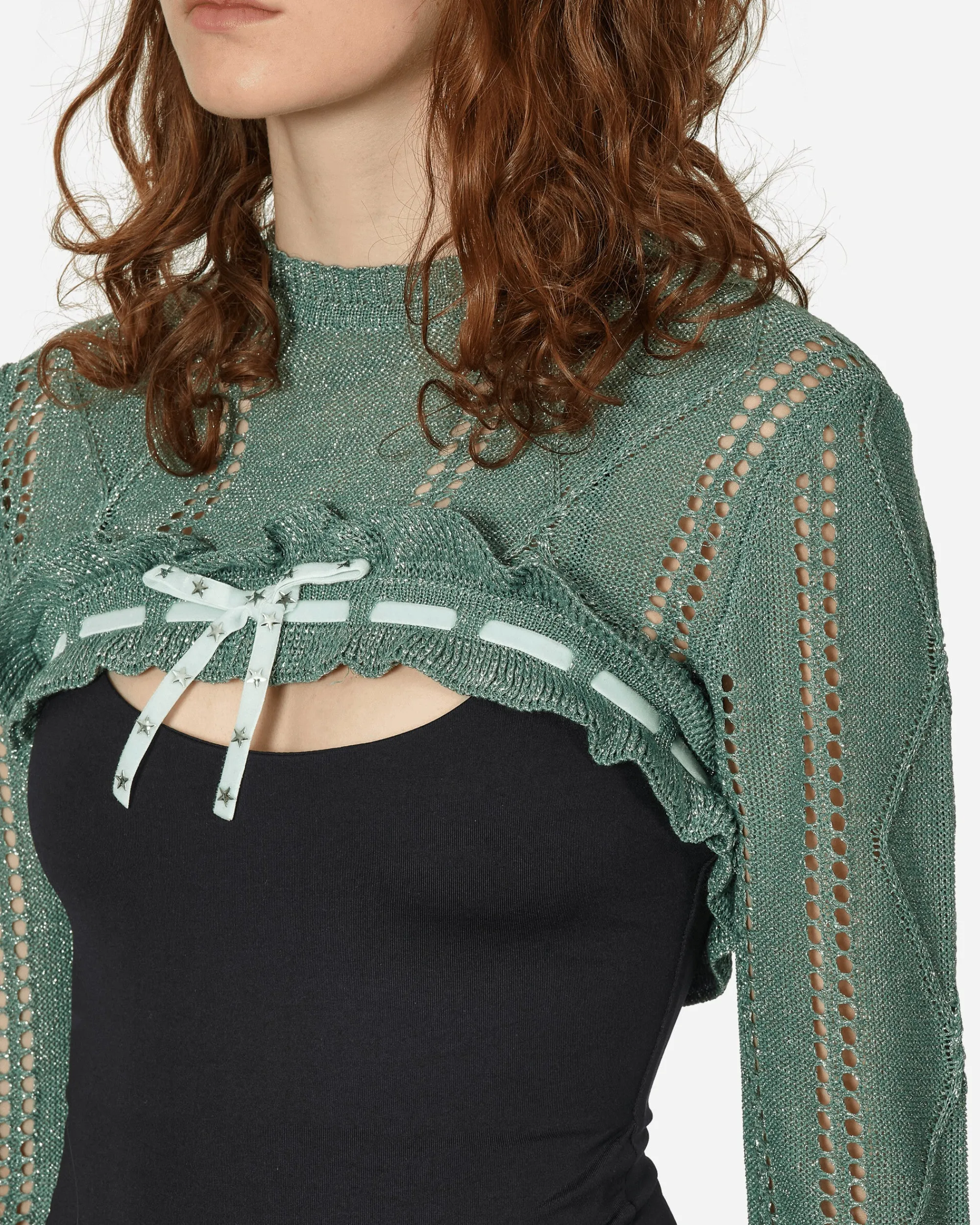 Cormio Knitwears^Annalisa Bolero Knit Green