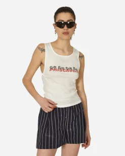 Priscavera T-Shirts^Ants Knot Tank Top White