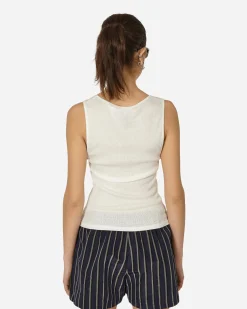 Priscavera T-Shirts^Ants Knot Tank Top White