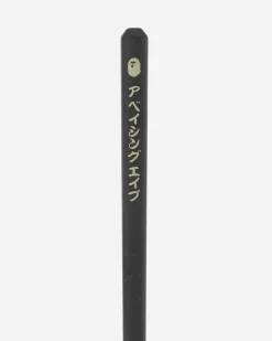 A Bathing Ape Objects^Ape Head Chopsticks & Chopsticks Rest Black