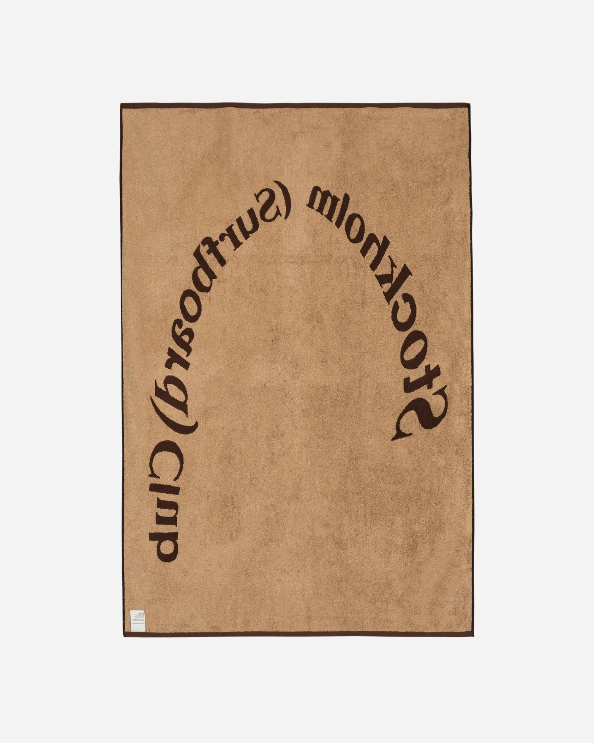 Stockholm (Surfboard) Club Textile^Arch Logo Towel Brown