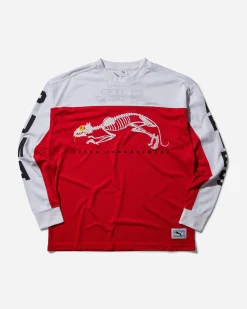 Puma T-Shirts^Aries Mesh Longsleeve T-Shirt For All Time Red