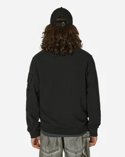 Stone Island Sweatshirts^Arm Pocket Crewneck Sweatshirt Black