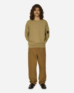 Stone Island Sweatshirts^Arm Pocket Crewneck Sweatshirt Biscuit