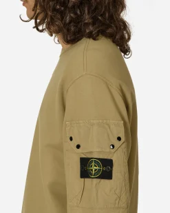 Stone Island Sweatshirts^Arm Pocket Crewneck Sweatshirt Biscuit