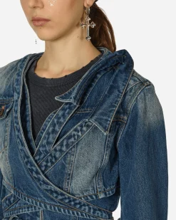 MARRKNULL Coats And Jackets^Asymmetric Denim Jacket Blue