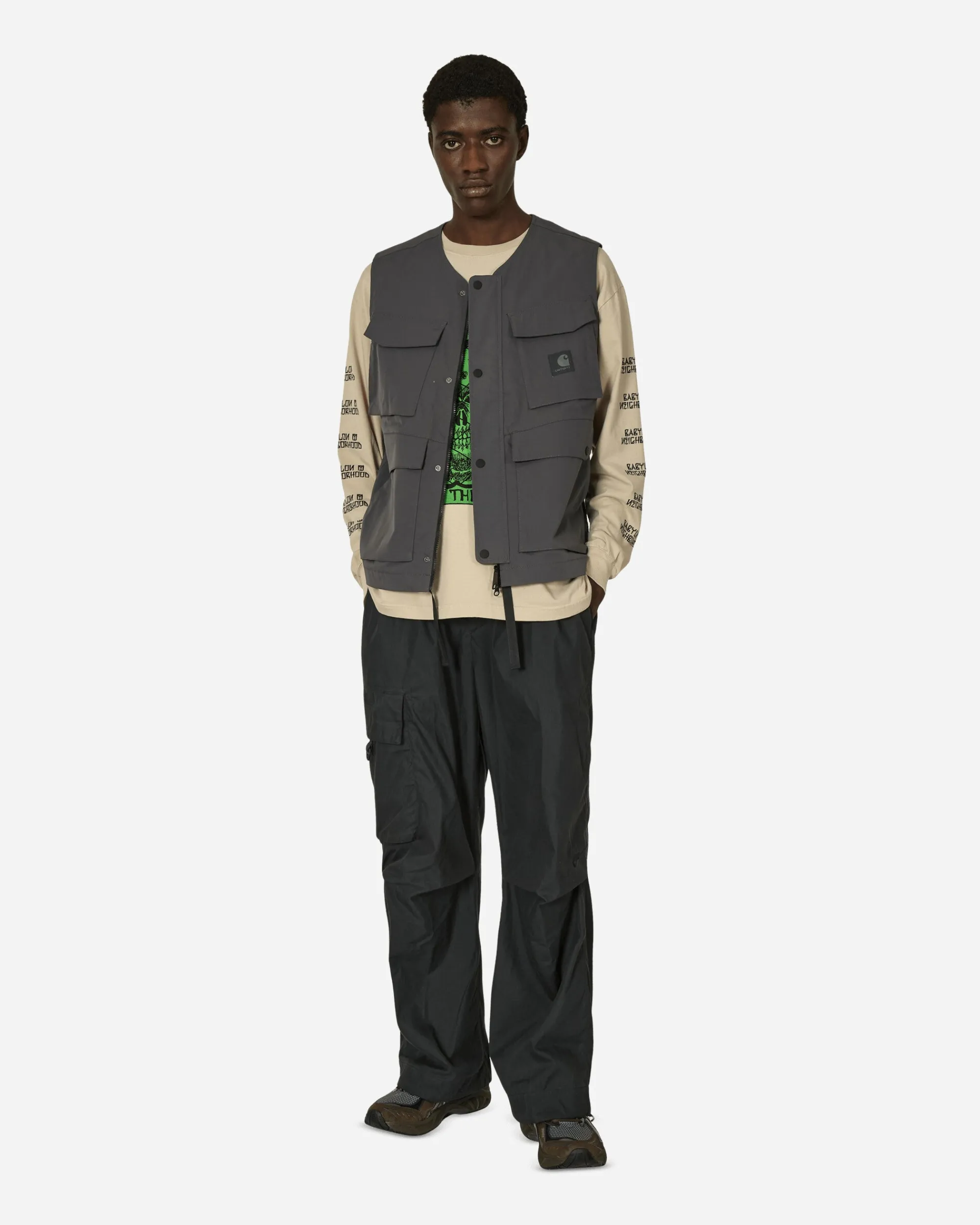 Neighborhood T-Shirts^Babylon LS-1 Longsleeve T-Shirt Beige