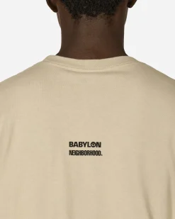 Neighborhood T-Shirts^Babylon LS-1 Longsleeve T-Shirt Beige