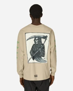Neighborhood T-Shirts^Babylon LS-2 Longsleeve T-Shirt Beige