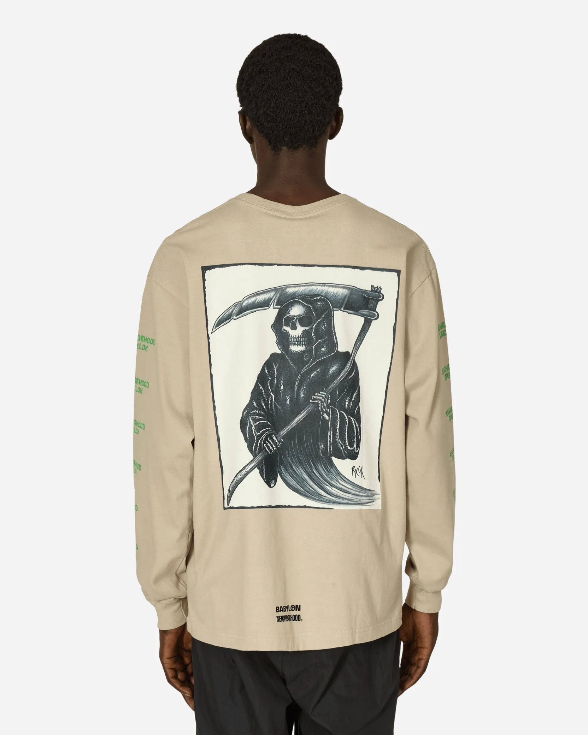 Neighborhood T-Shirts^Babylon LS-2 Longsleeve T-Shirt Beige