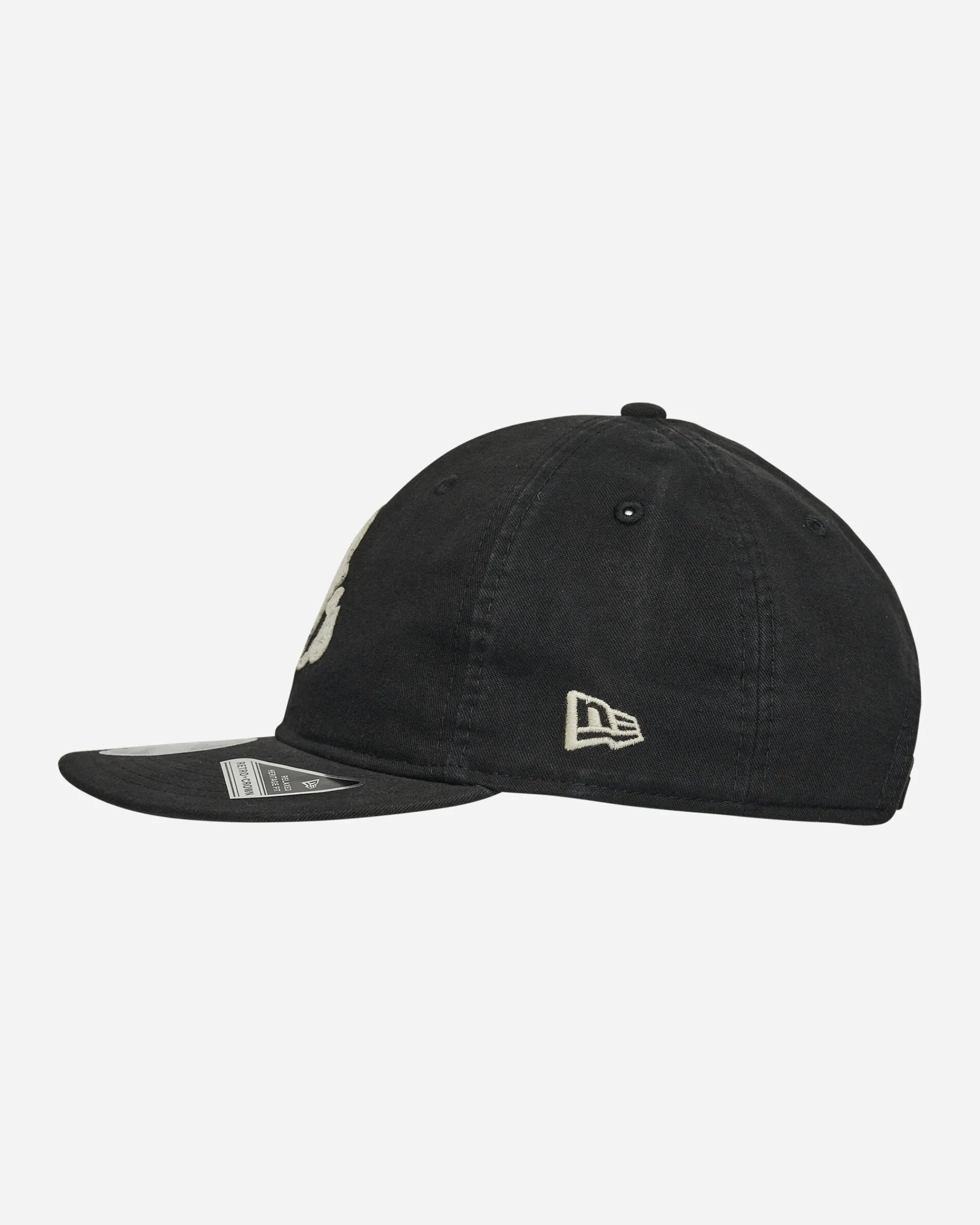New Era Hats|Hats^Baltimore Orioles Canvas Felt Logo Retro Crown 9FIFTY Strapback Cap Black