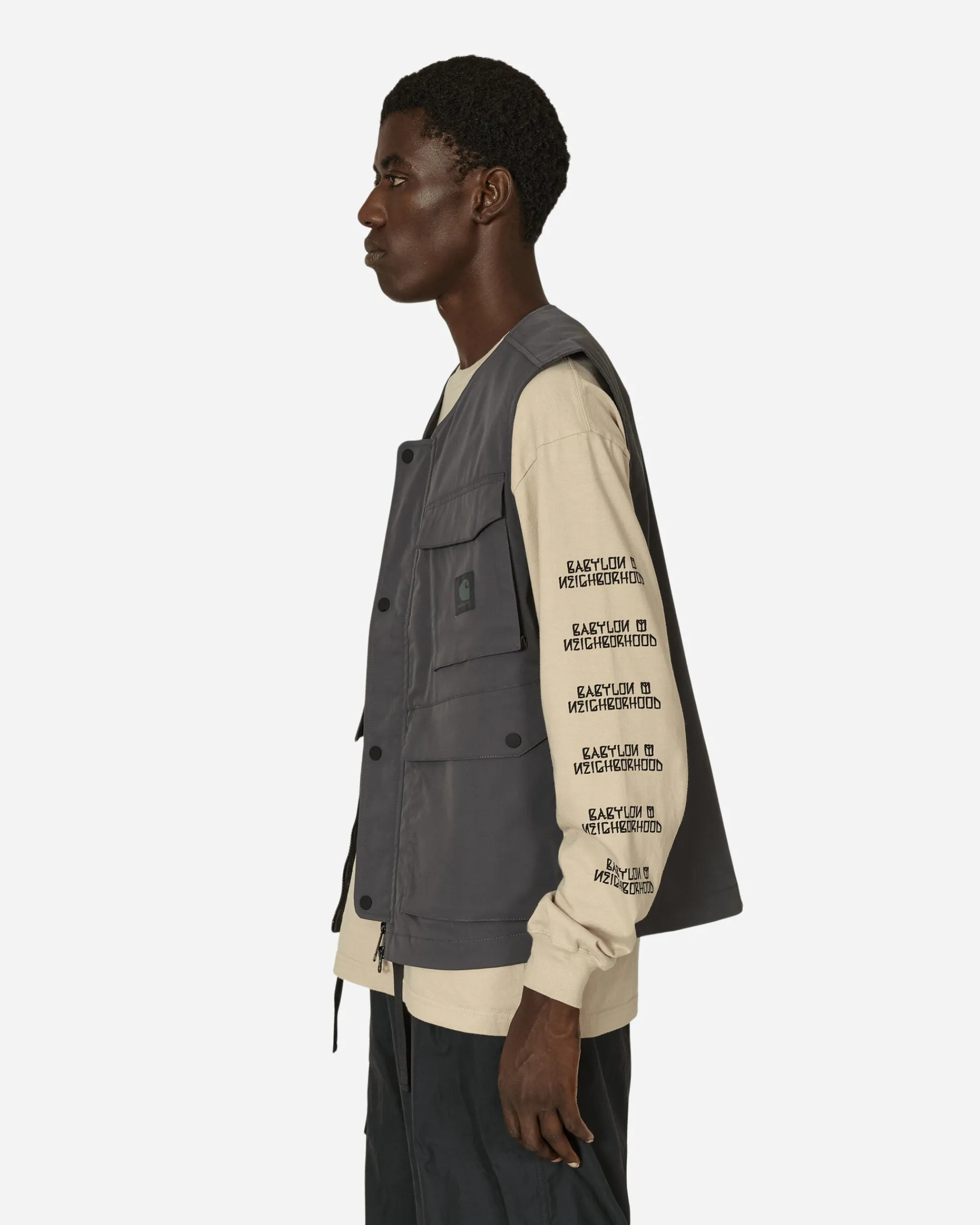 Carhartt WIP Coats And Jackets^Balto Vest Graphite