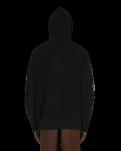 Givenchy Sweatshirts^Barbed Wire Printed Hooded Zip Sweater Black