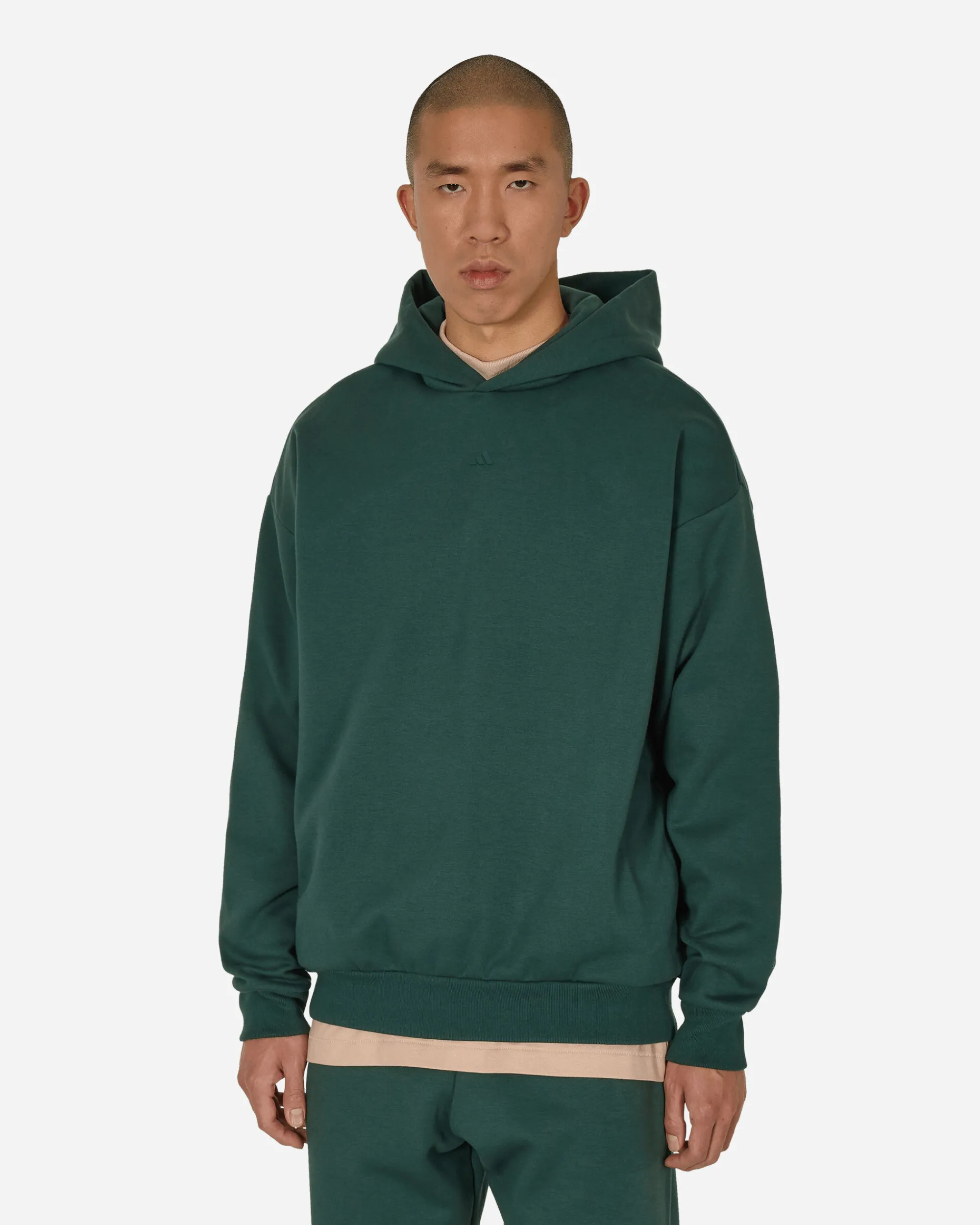 adidas Sweatshirts^Basketball Hooded Sweatshirt Mineral Green