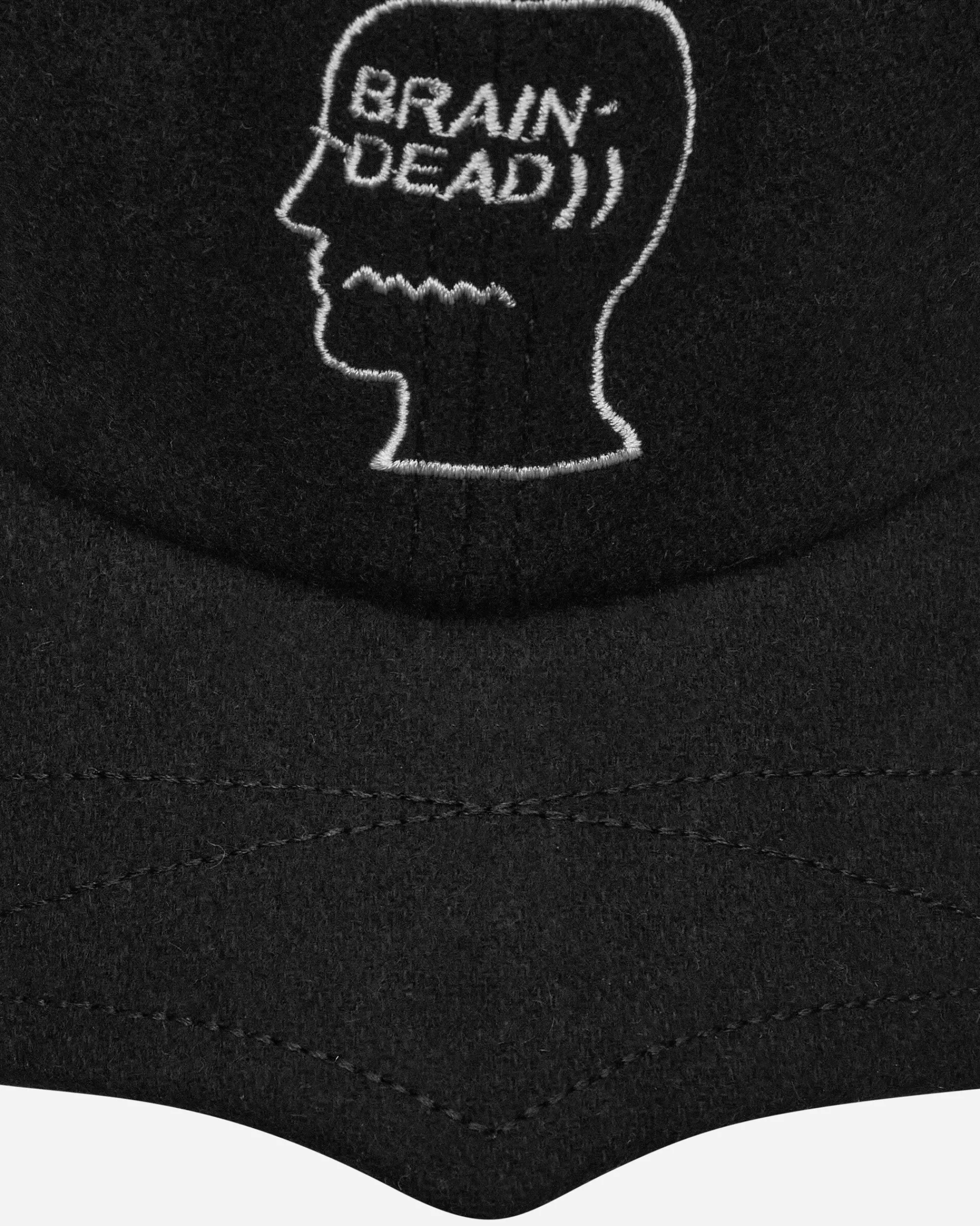 Brain Dead Hats|Hats^Batwing Logohead Hat Black