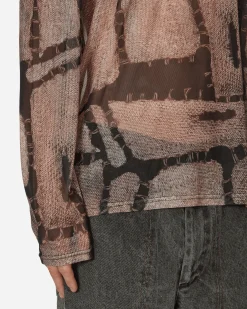 Lueder T-Shirts^Ben Mesh Longsleeve T-Shirt Rust