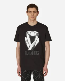 Pleasures T-Shirts^Bended T-Shirt Black
