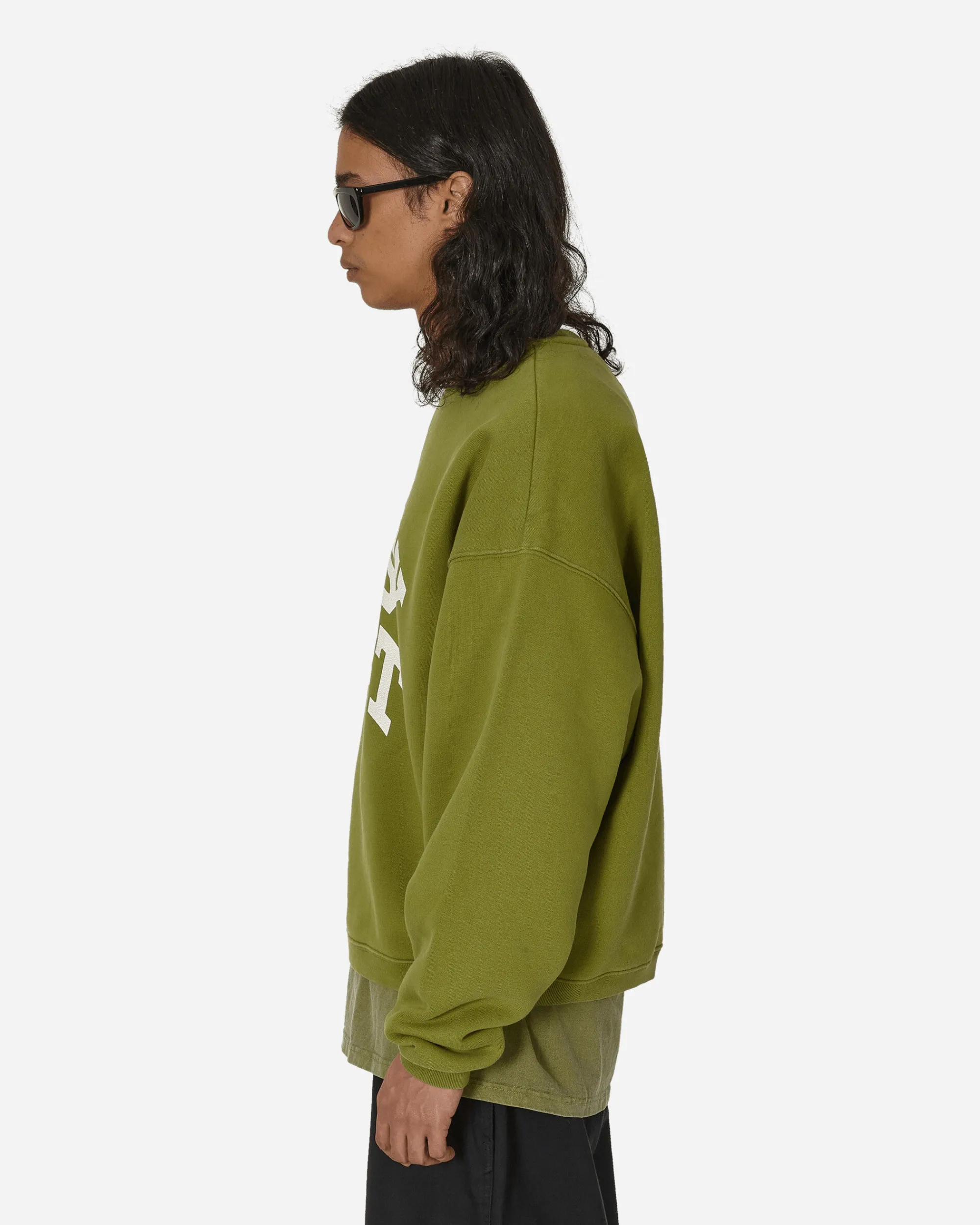 Stüssy Sweatshirts^Big Crackle Sport Crewneck Sweatshirt Green