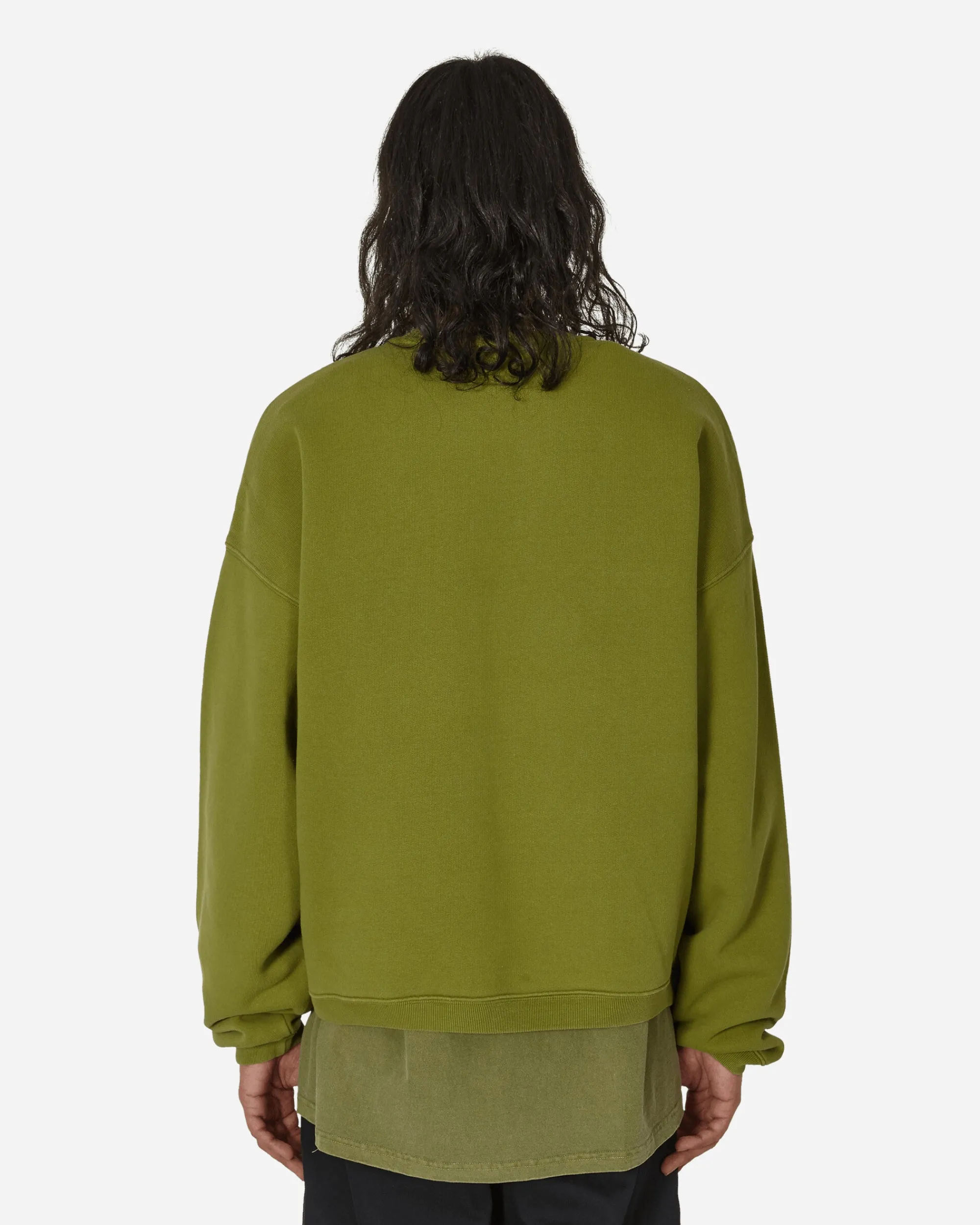 Stüssy Sweatshirts^Big Crackle Sport Crewneck Sweatshirt Green