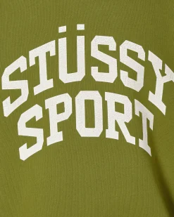 Stüssy Sweatshirts^Big Crackle Sport Crewneck Sweatshirt Green