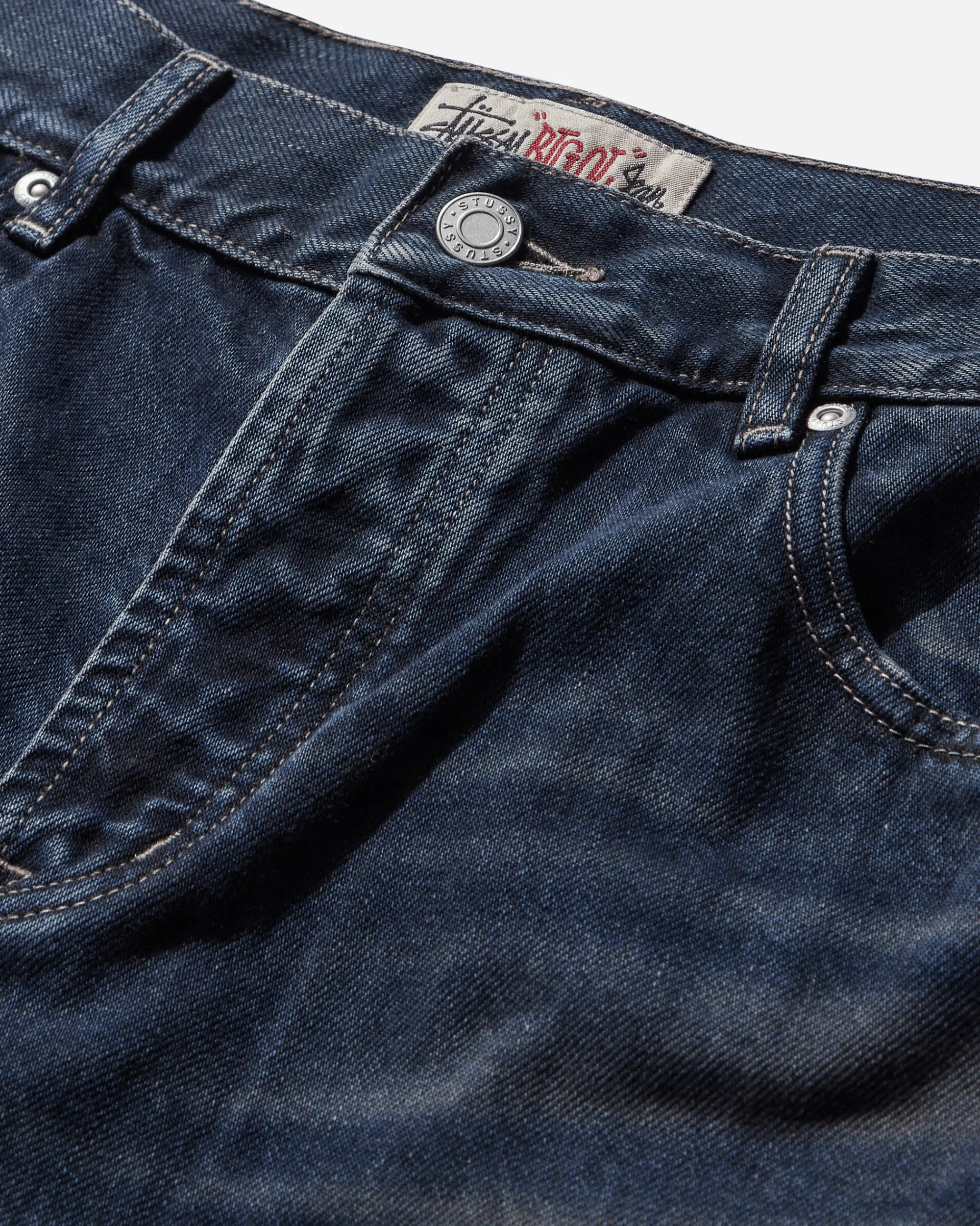 Stüssy Pants^Big Ol' Jeans Vintage Wash Denim Blue