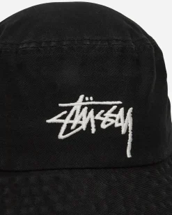 Stüssy Hats|Hats^Big Stock Bucket Hat Black