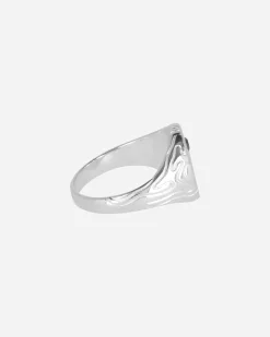 Octi Jewellery|Jewellery^Black Diamond Globe Signet Ring Silver