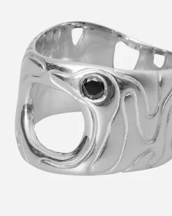 Octi Jewellery|Jewellery^Black Sapphire Globe Ring Silver
