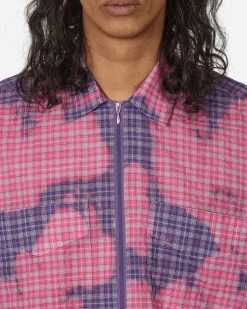 Stockholm (Surfboard) Club Shirts^Bleached Zip Shirt Purple