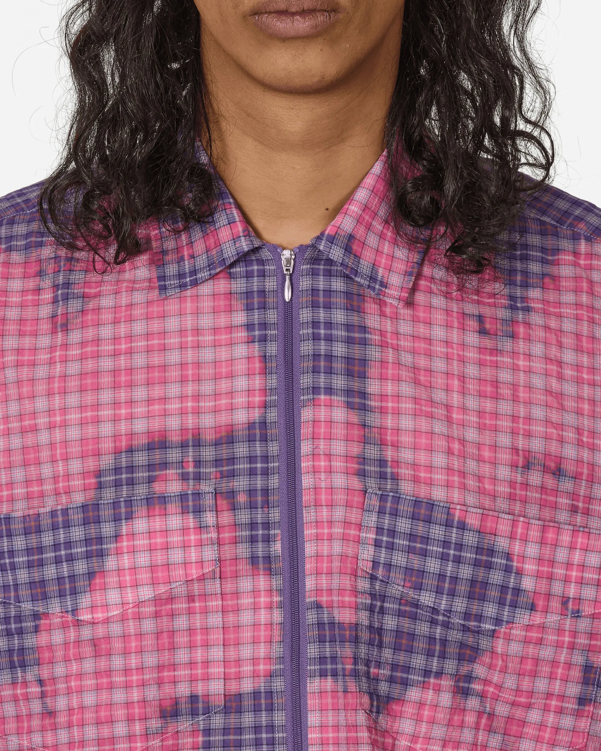 Stockholm (Surfboard) Club Shirts^Bleached Zip Shirt Purple