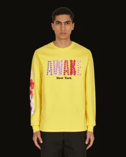 Awake NY T-Shirts^Bloom Logo Longsleeve T-Shirt Yellow