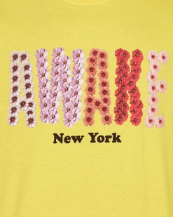 Awake NY T-Shirts^Bloom Logo Longsleeve T-Shirt Yellow