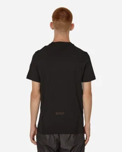 Moncler T-Shirts^Born To Protect Logo T-Shirt Black