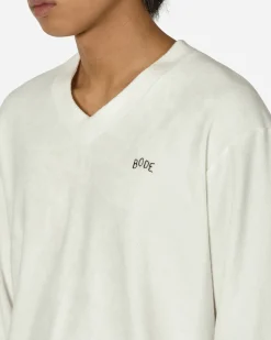 Bode Sweatshirts^Boston Terry Pullover White